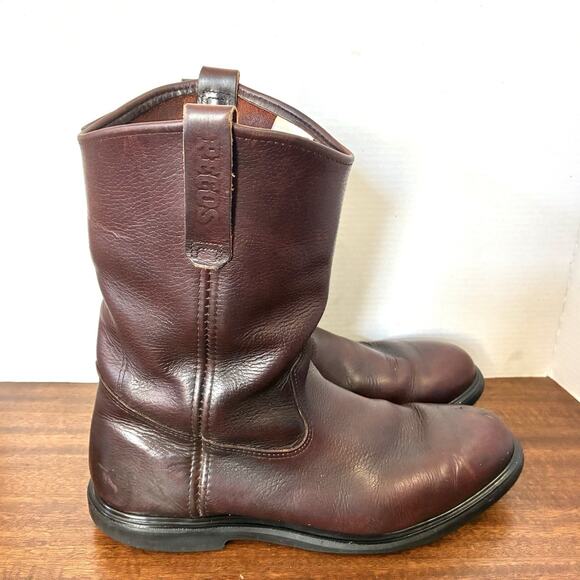 RARE VTG Red Wing Pecos Boots 1132 Cordovan Leather, Men's Sz 13 US, Made in USA - Picture 1 of 10
